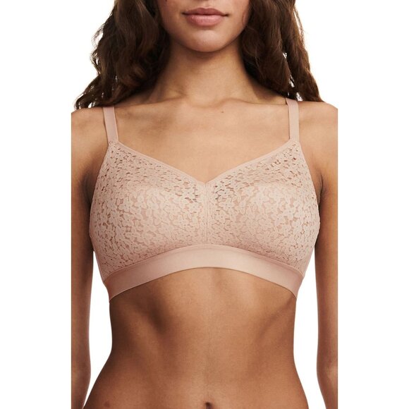 🆕CHANTELLE Norah Wireless Non-Padded Bra 38DDDD Nude Blush Beige #13F8
